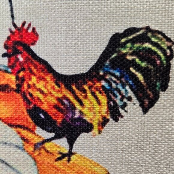 NEW "PUMPKIN PATCH HARVEST A TIME TO GATHER" VTG TRUCK LINEN PILLOW COVER 18" - Picture 5 of 6